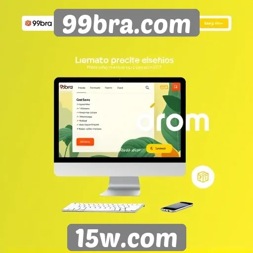 Navegação e design do site 99bra.com